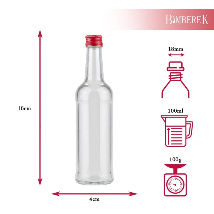 Butelka monopol 100ml bimberek wymiary