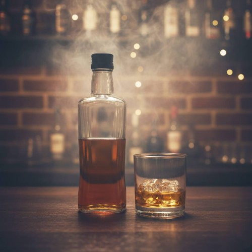 Szklana butelka 200ml Diva Bimberek na whisky