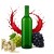 Butelka na wino zielona bordeaux bimberek