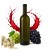Butelka na wino oliwkowa bordeaux bimberek