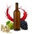 Butelka na wino brazowa bordeaux bimberek