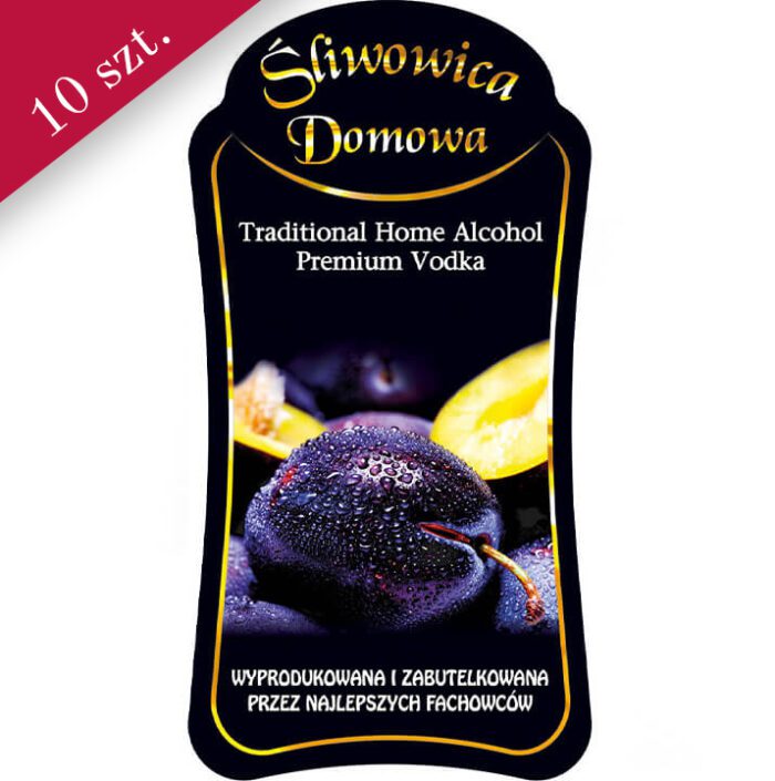 Śliwowica etykieta bimberek premium