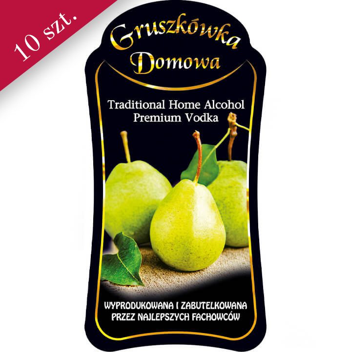 Etykieta na gruszkówkę bimberek