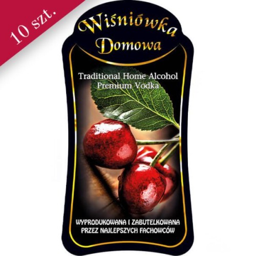 Etykieta wiśniówka domowa Bimberek