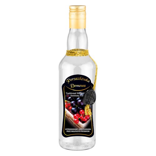 Butelka ozobna ze sznurkiem Monopol Bimberek porzeczkowka