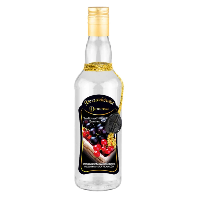 Butelka ozobna ze sznurkiem Monopol Bimberek porzeczkowka