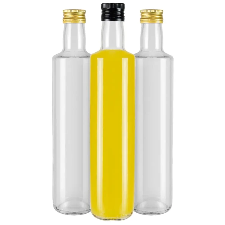 szklana Bezbarwna butelka na oliwe olej Dorica 500ml Bimberek hurt
