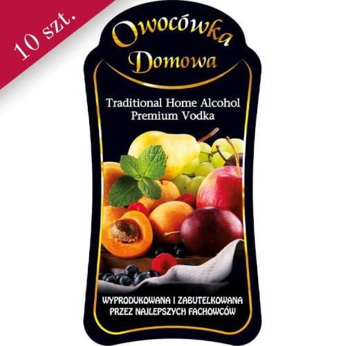 Etykieta owocówka Bimberek premium sklep