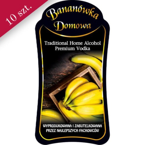 Etykieta bananówka premium Bimberek