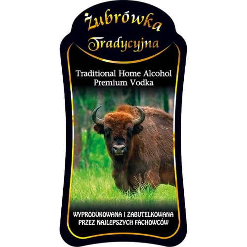 Etykieta zubrowka premium