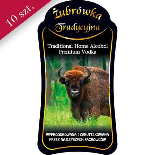 Etykieta żubrówka premium