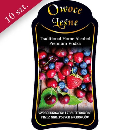 Etykieta owoce leśne premium bimberek sklep