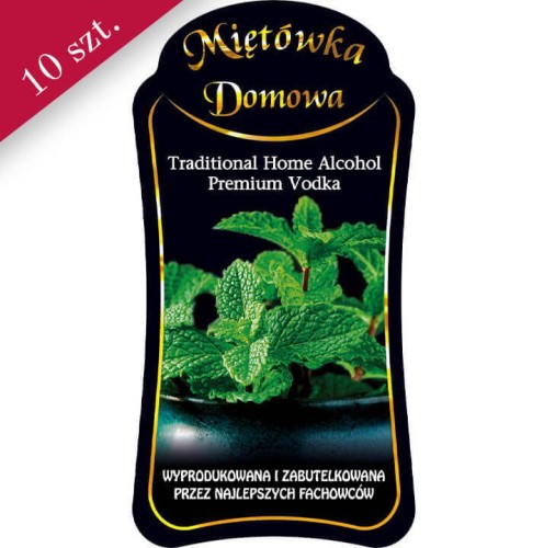 Etykieta miętówka premium bimberek sklep