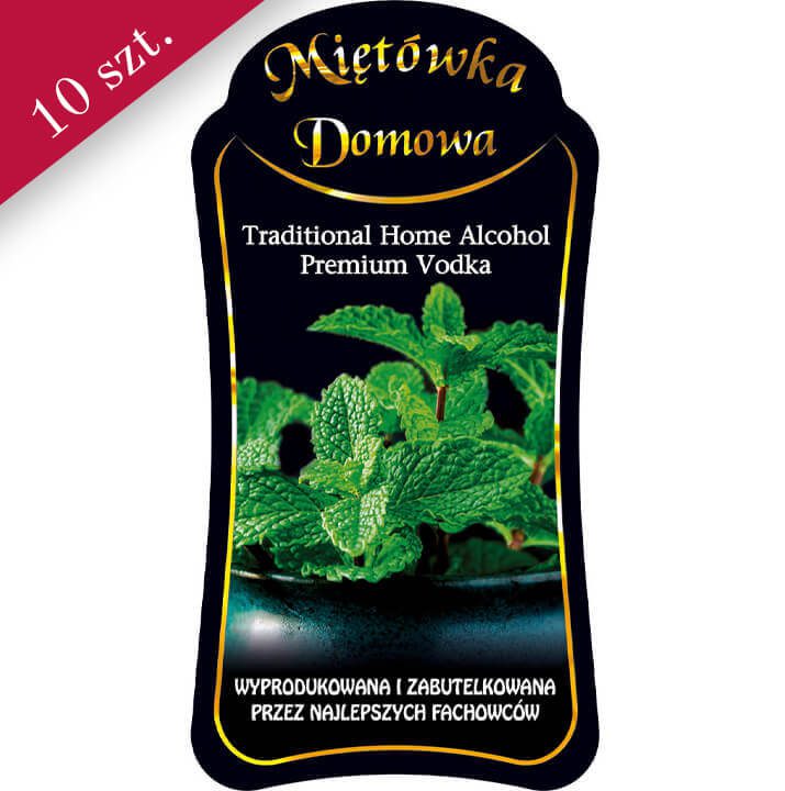Etykieta miętówka premium bimberek sklep