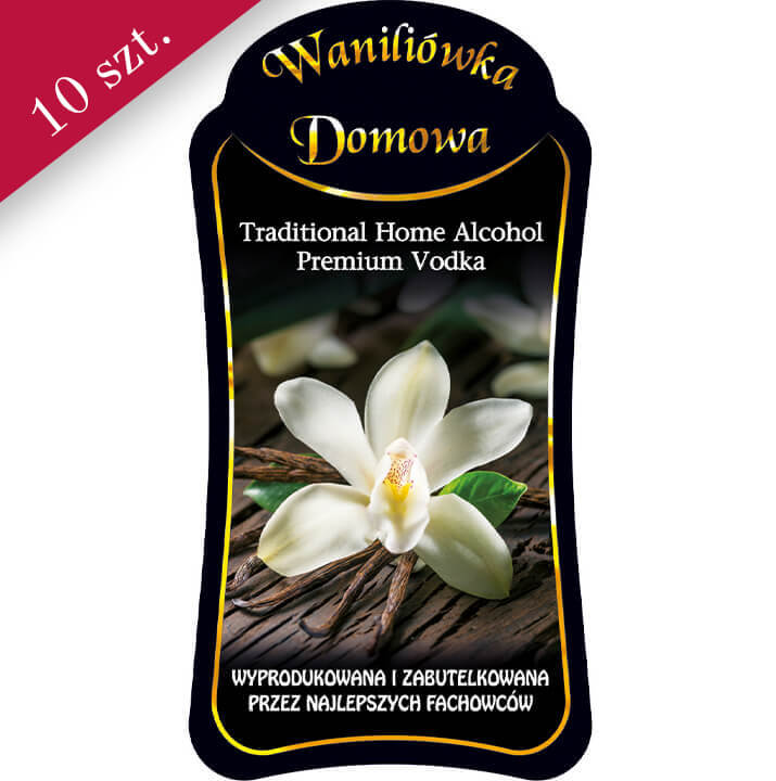 Etykieta waniliówka bimberek premium