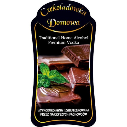 etykieta czekoladówka premium bimberek