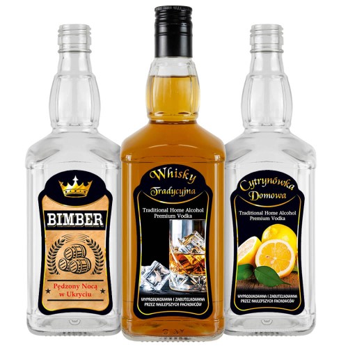 Butelka Daniels 700 z etykieta bimberek 1