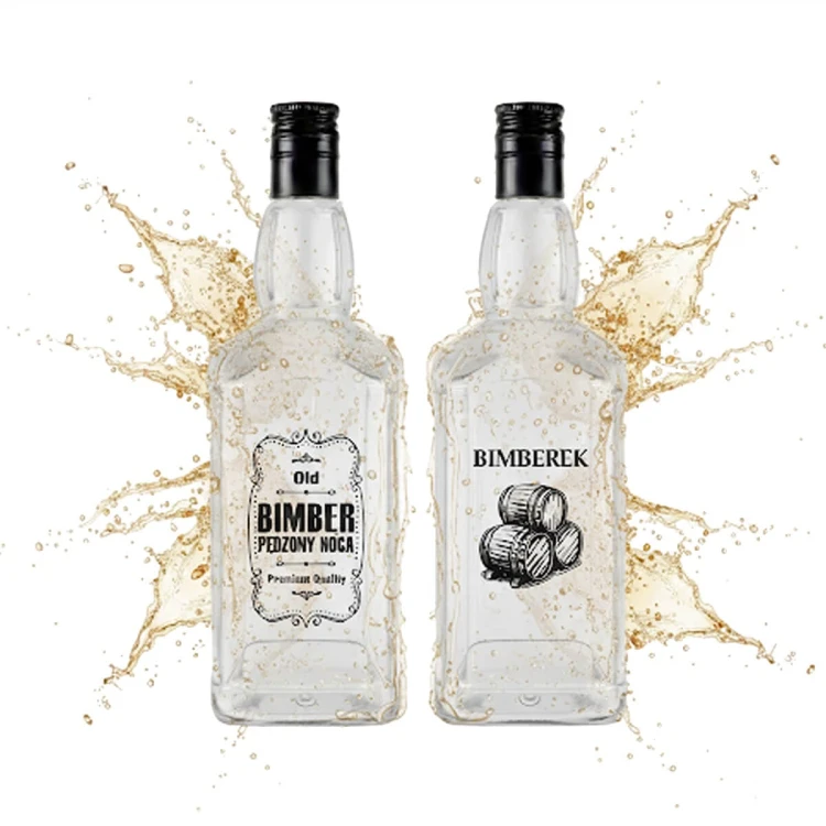 nadruk Butelka danie.ls z nadrukiem na bimber 700ml bimberek