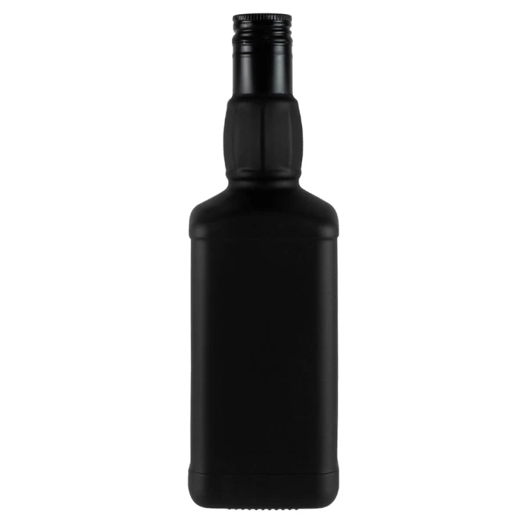 czarna matowa butelka na whisky, bimber daniels bimberek hurt
