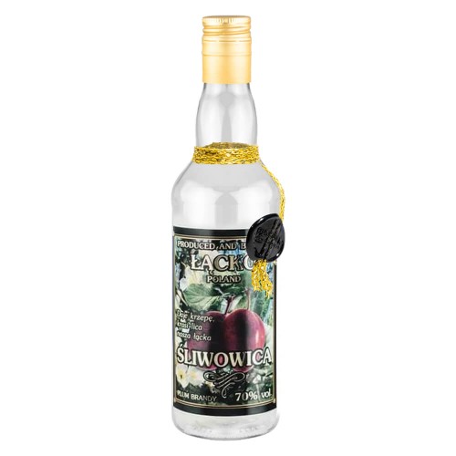 Butelka zdobiona na sliwowice bimberek 5