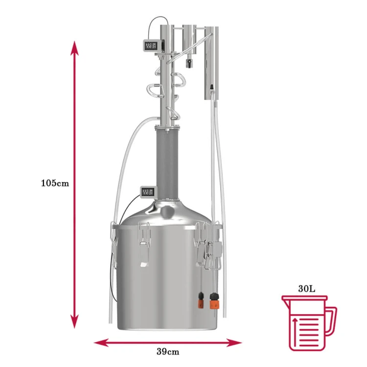 Destylator modulowy convex 30l Bimberek wymiary