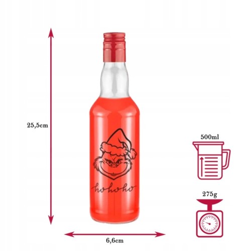 Zestaw 20x butelka Monopol 500 ml z nadrukiem świątecznym