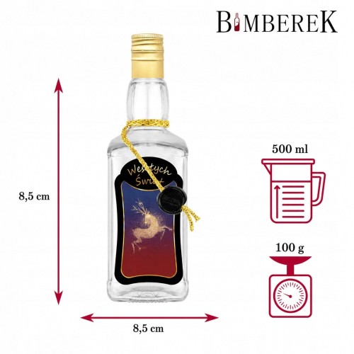 Butelka Daniel 500 ml Premium zdobiona