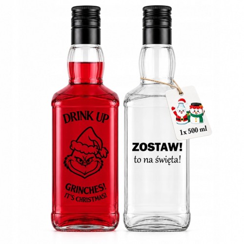 Butelka Daniel 500 ml z nadrukiem świątecznym