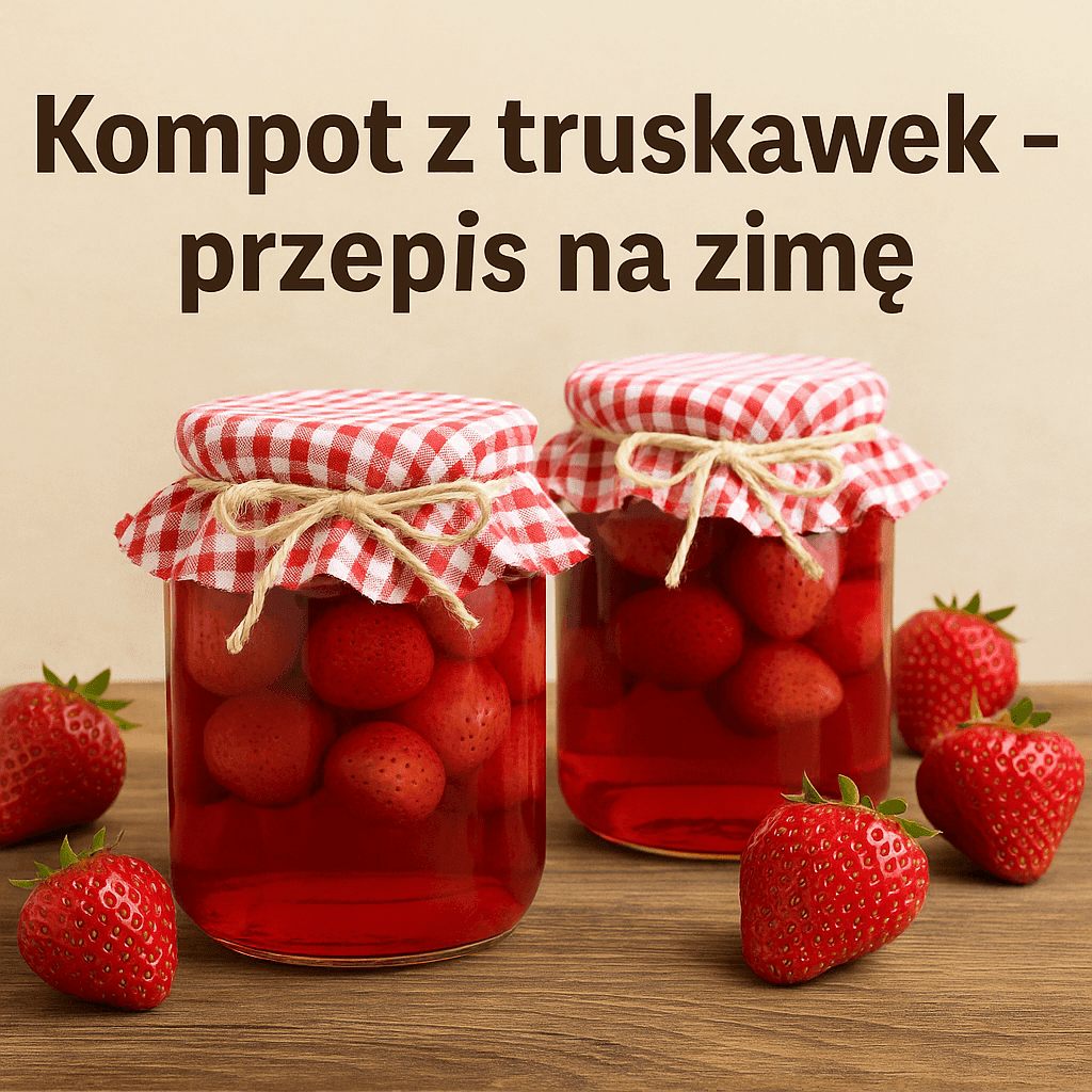 Kompot z truskawek przepis do sloikow butelek bimberek