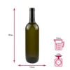 Butelka wino oliwkowa wymiary bimberek
