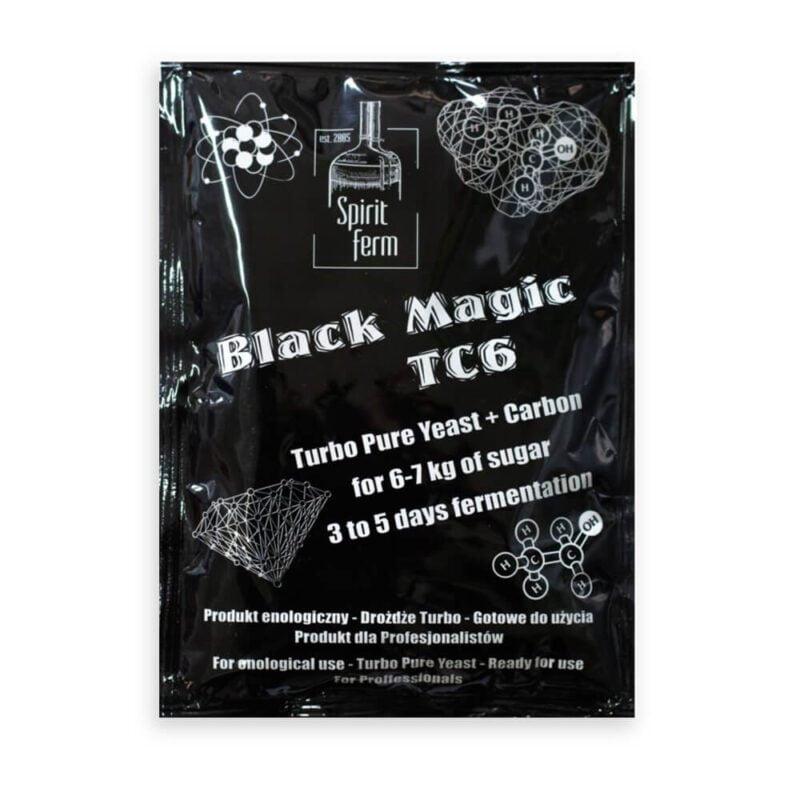 Drożdże z węglem aktywnym Spirit ferm Black Magic TC6 Bimberek