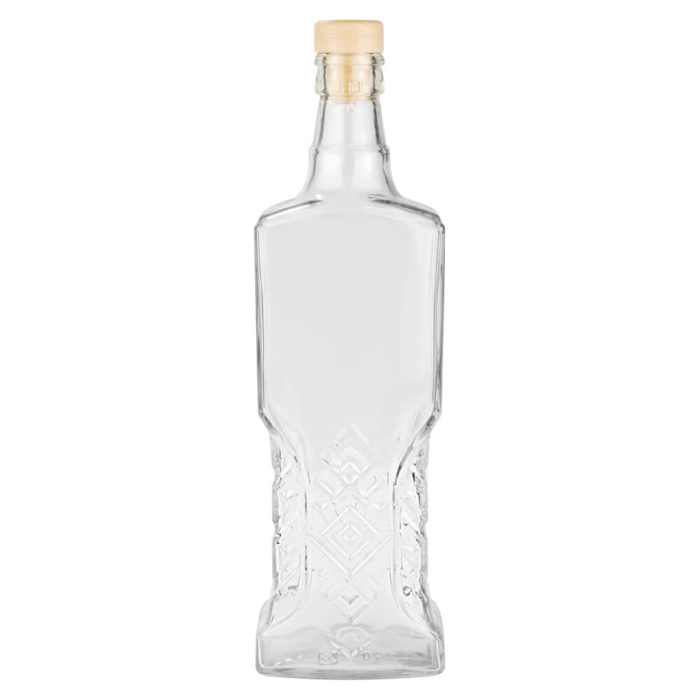 Szklana butelka Ukrainka Bimberek