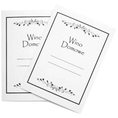 Etykieta na wino domowe wzór 5