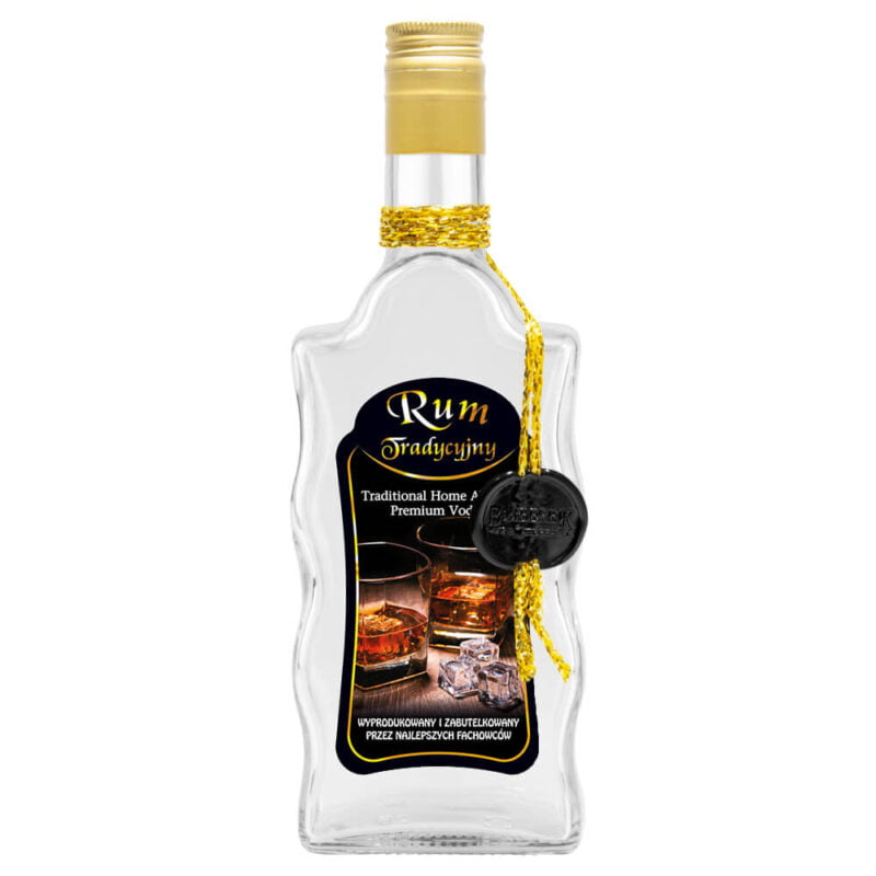 Butelka ozobna ze sznurkiem Fala Bimberek rum