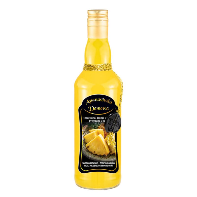 Butelka ozobna ze sznurkiem Monopol Bimberek ananasowka