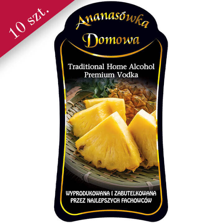 etykieta premium ananasówka bimberek