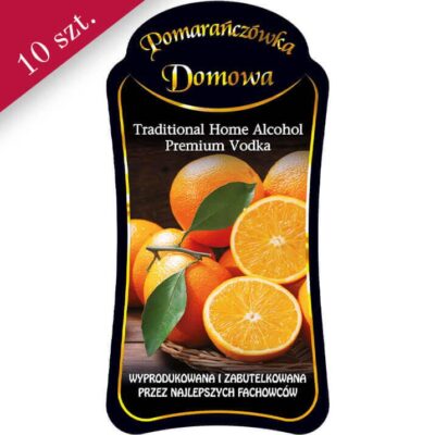 etykieta premium na pomarańczówkę bimberek