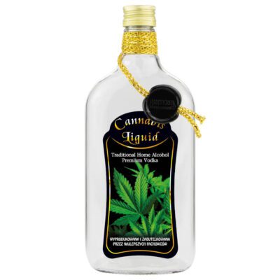 Butelka ozdobna Klasyk Bimberek Cannabis