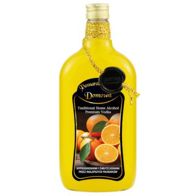 Butelka ozdobna Klasyk Bimberek pomarańcza