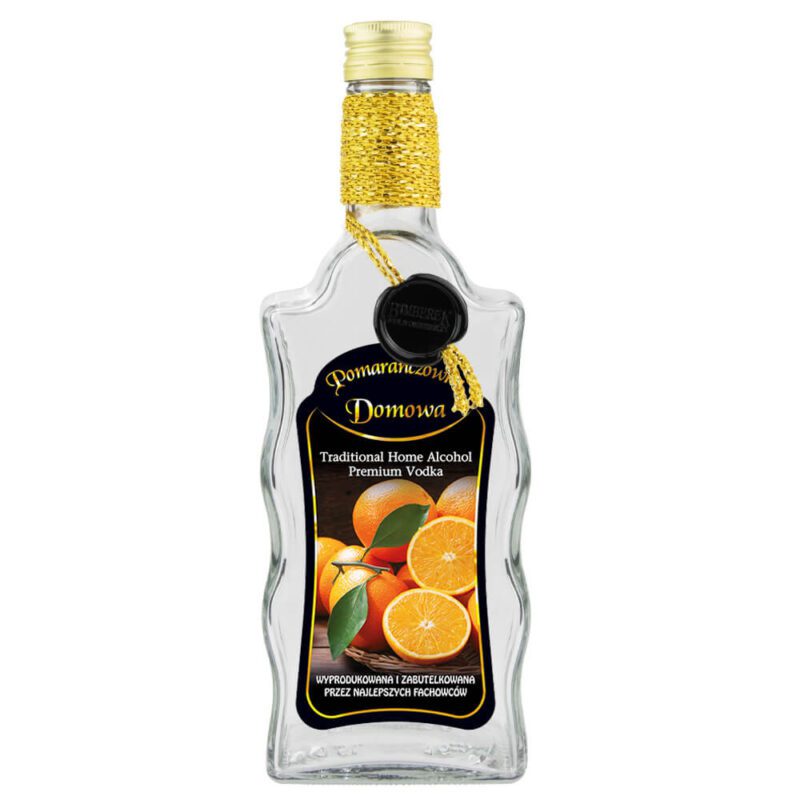 Butelka ozdobna pomarańczówka Bimberek
