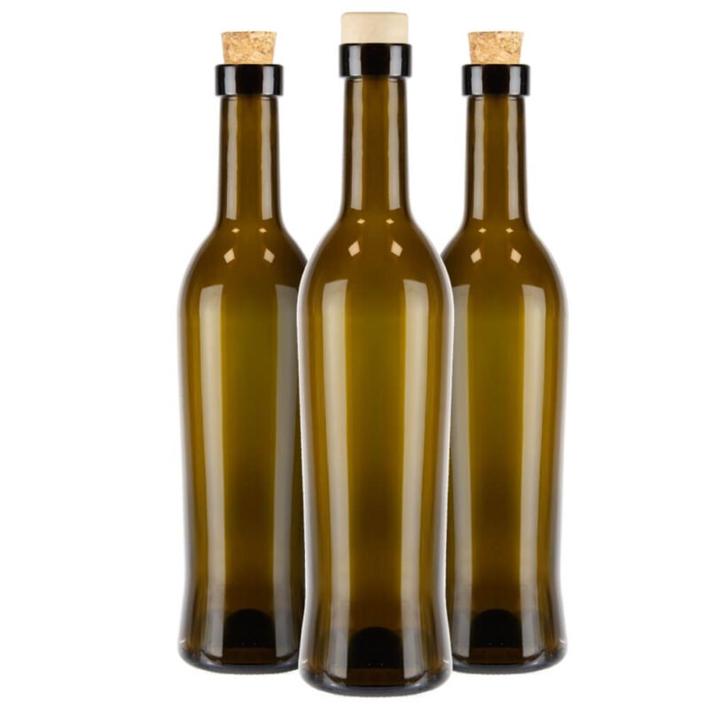 ozdobna Butelka na wino Toscana 500ml Bimberek korek