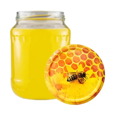 słoik-720ml-Wieczko-Fi-82-pszczola-zolty-kwiat