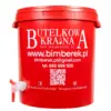 czerwone Wiadro fermentacyjne pojemnik 33L z kranem Bimberek