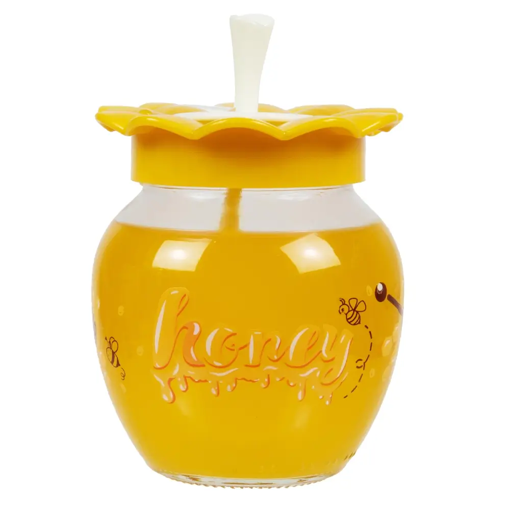 Ozdobny słoik na miód z dozownikiem “Honey” 370ml